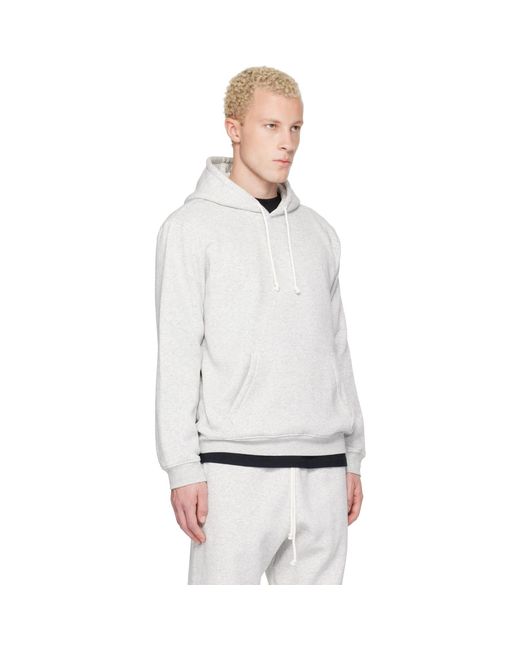 Pull À Capuche Gris Skims pour homme en coloris White
