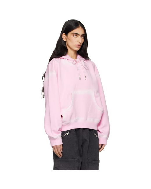 Off-White c/o Virgil Abloh Pink Spray Off Stamp Over Hoodie