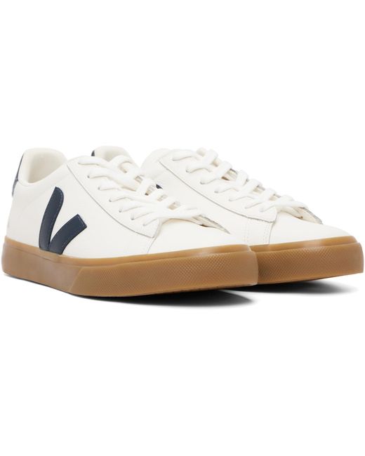 Veja Black Off- Campo Leather Sneakers for men