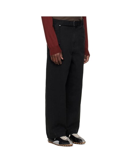 Entire studios Black Gully Trousers for men