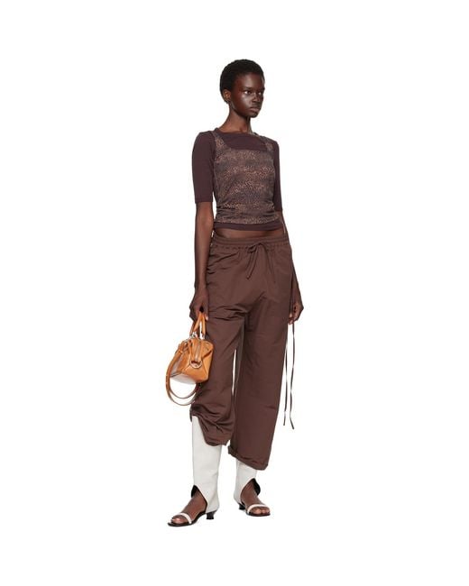 MARGE SHERWOOD Brown Dumpling Stud Mini Bag