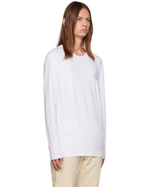 Versace White Medusa Long Sleeve T-shirt for men