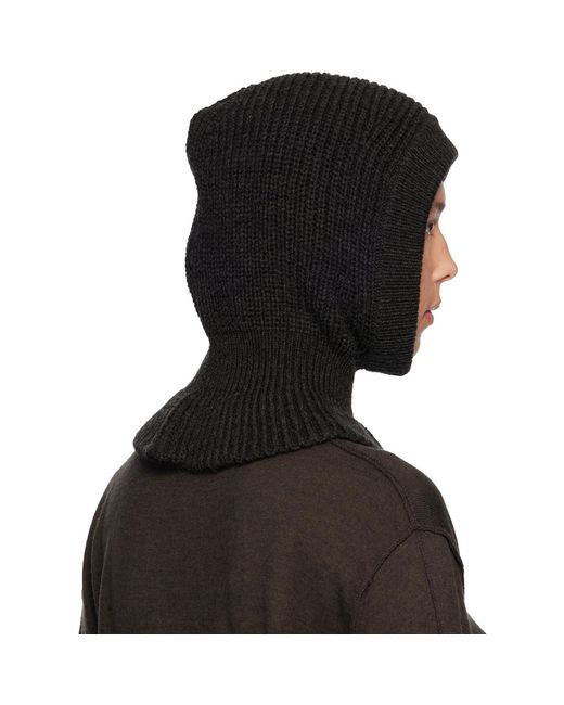 Lemaire Black Hood Beanie