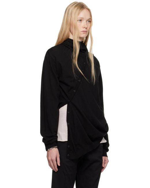 Post Archive Faction PAF Black 8.0 Center Knit Hoodie