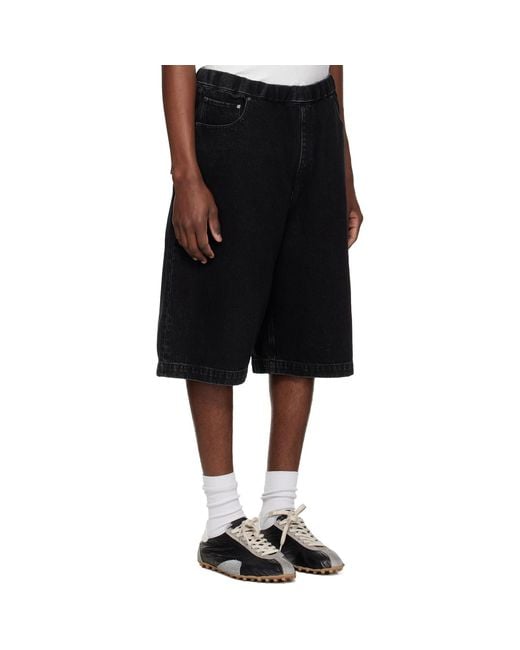 Entire studios Black Spar Shorts for men