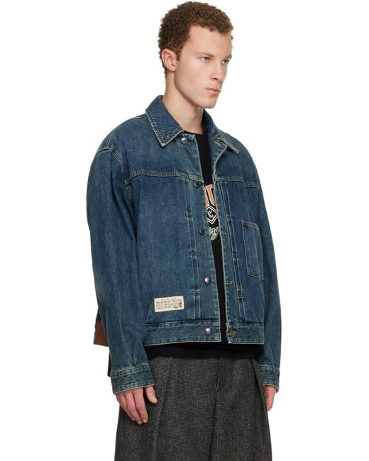 Wooyoungmi Blue Work Wear Denim Jacket for men