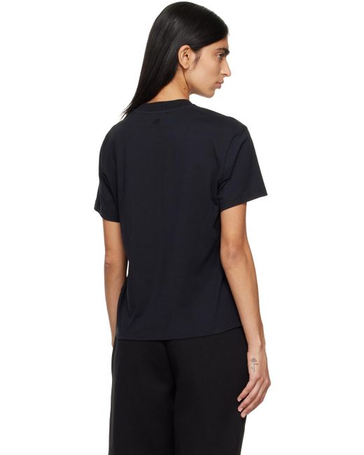 AMI T-shirt In Black Cotton