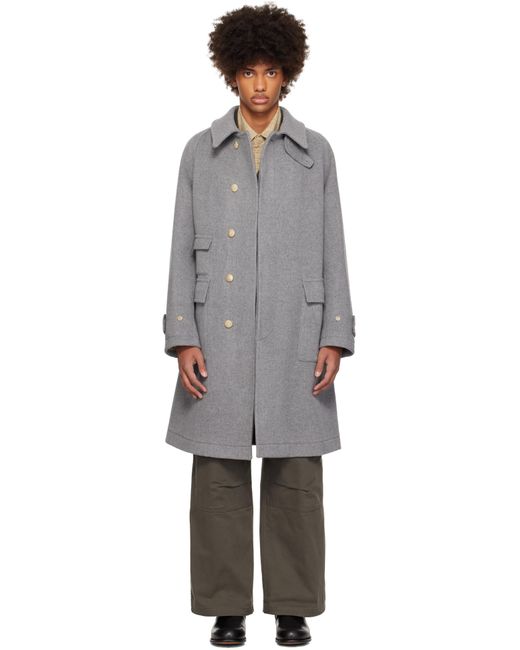 Kaptain Sunshine Black Traveller Coat for men