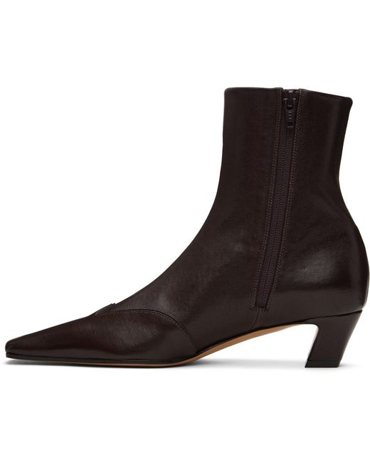 Khaite Black Nevada Stretch Low Boots
