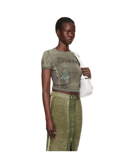 DIESEL Green T-Uncut T-Shirt