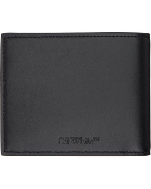Off-White c/o Virgil Abloh Black Quote Bifold Wallet for men