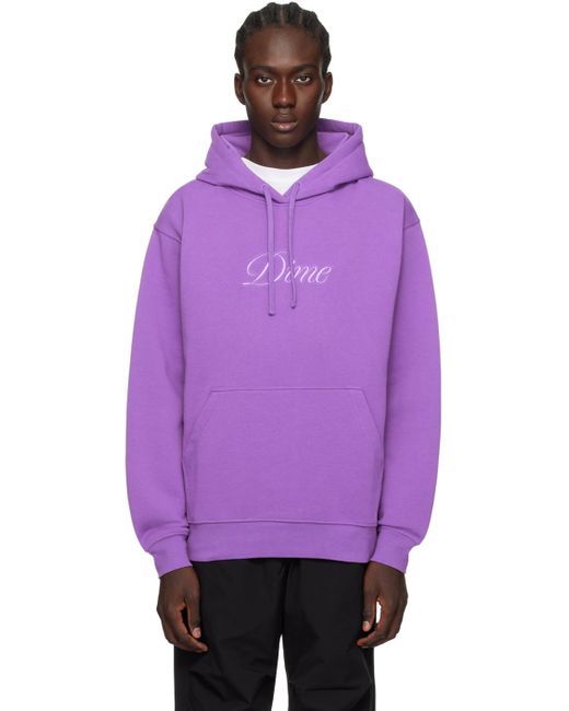 Pull à capuche mauve à logo modifié Dime pour homme en coloris Purple