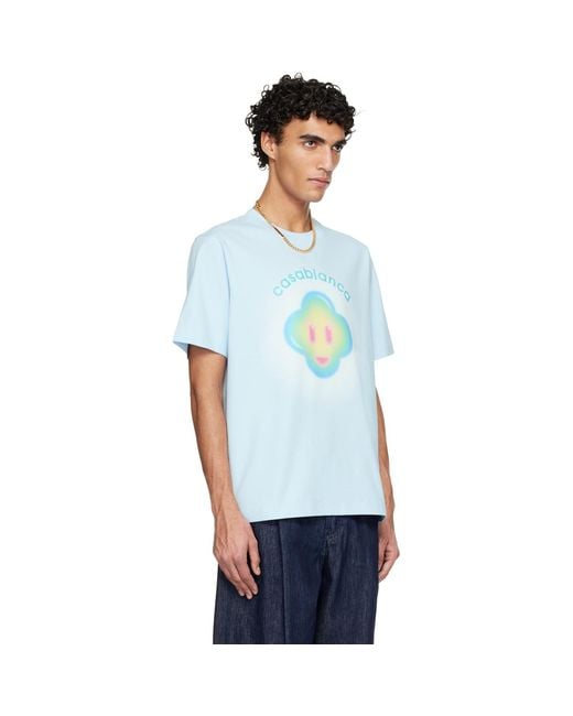 Casablanca White Airbrush Smiley Classic T-Shirt for men