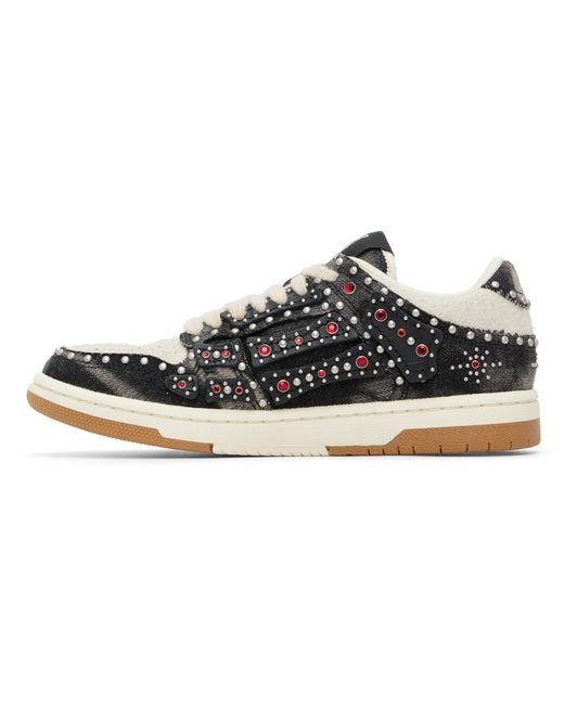 Amiri Black Stud Skel Top Low Sneakers