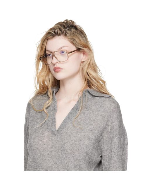 Tom Ford Black Navigator Light Glasses