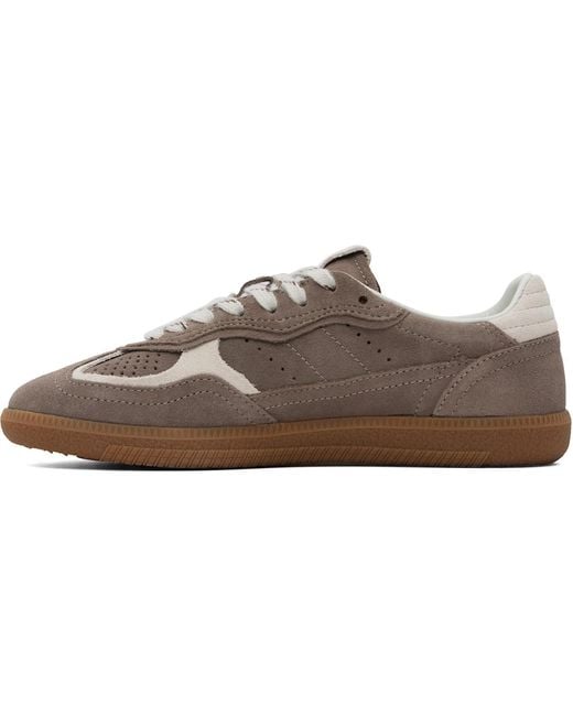 Alohas Brown Taupe Tb.490 Rife Suede Leather Sneakers