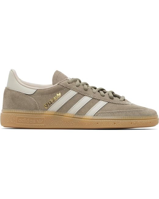 Adidas Originals Black Taupe Handball Spezial Sneakers for men