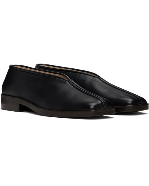 メンズ Lemaire ブラック Flat Piped スリッポン ブラック | Lyst