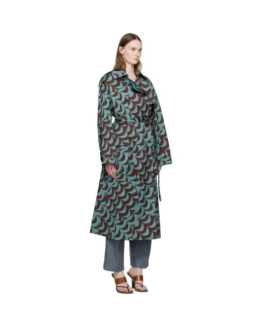 Dries Van Noten Black Double-breasted Trench Coat