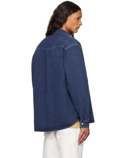 メンズ Carhartt ブルー George デニムジャケット Blue