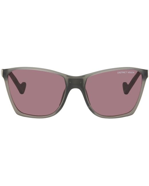 District Vision Pink Keiichi Standard Sunglasses for men
