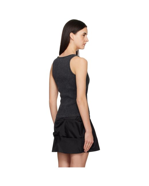 Ganni Black Tank Top