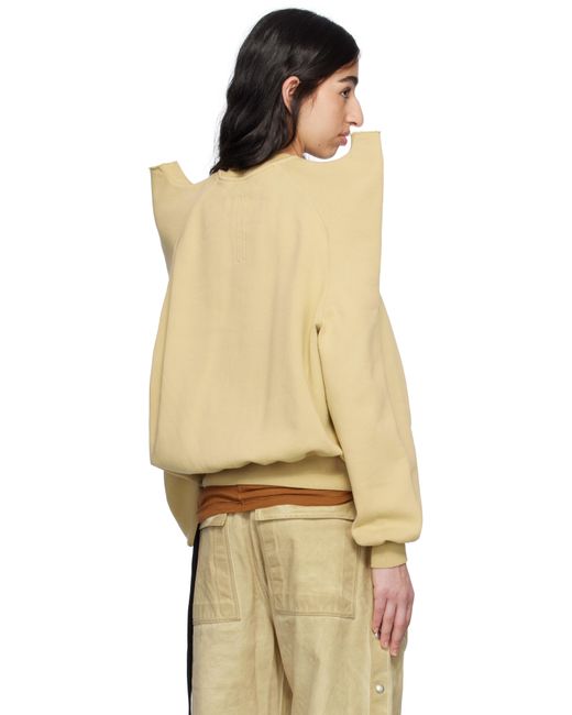 Rick Owens ベージュ Hollywood Tecsweat スウェットシャツ Natural