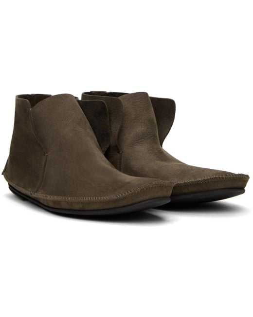 The Row Black Brown Tyler Desert Boots for men