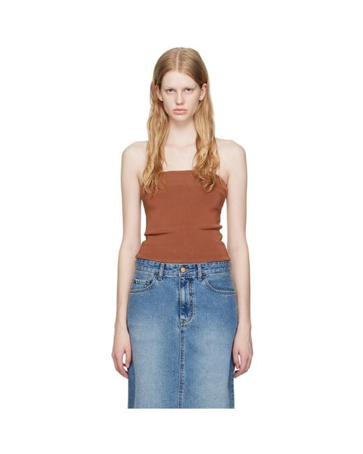 Esse Studios Blue Strapless Tube Top