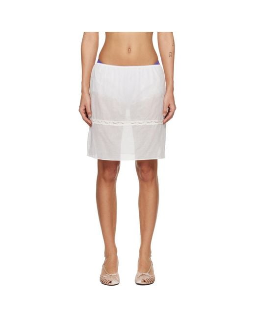Fruity Booty White Lace Trim Bloomer Midi Skirt