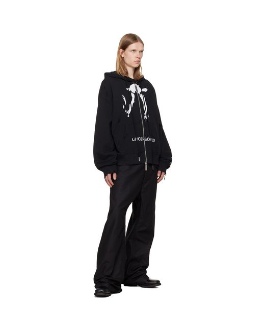 MATIERES FECALES Black Cul Hoodie for men