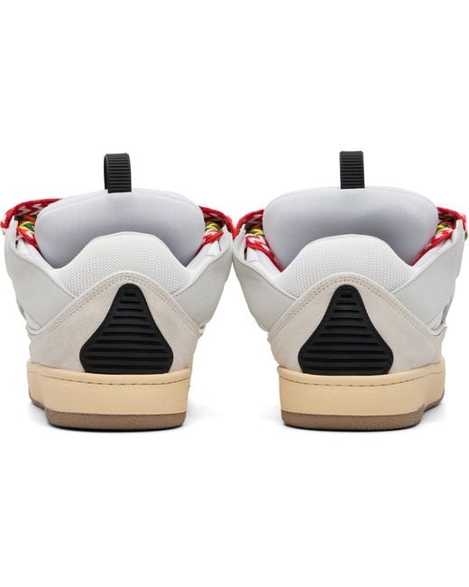 Lanvin White Curb Sneakers for men