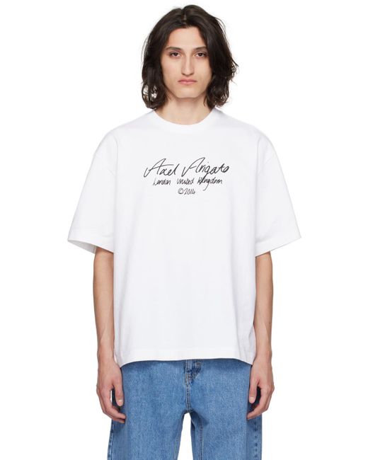 メンズ Axel Arigato ホワイト Essential Tシャツ White