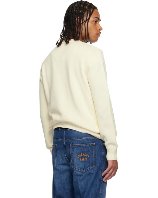 Givenchy Blue Off- Cotton Knit Sweater for men