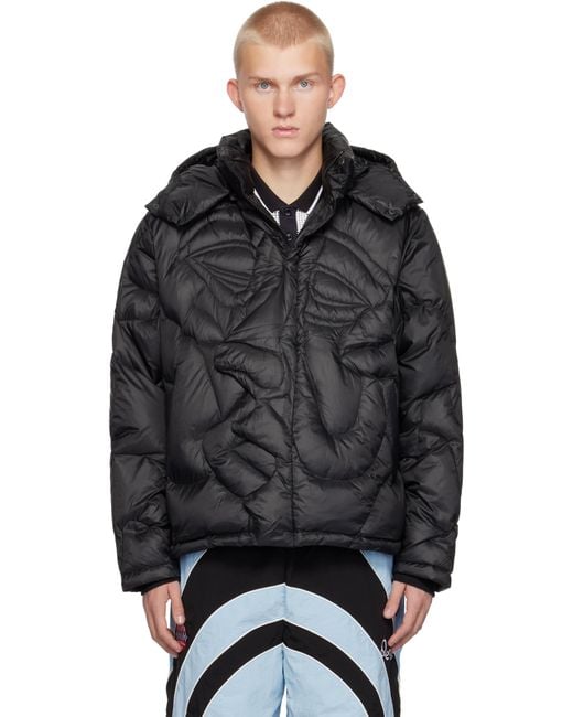 Kidsuper Black Kissing Down Jacket for men