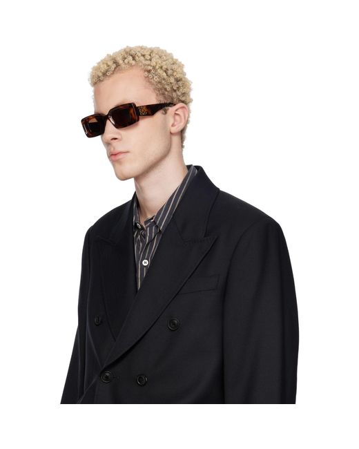 Loewe Black Rectangular Sunglasses for men