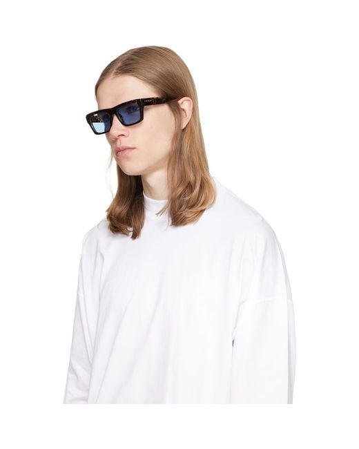 Off-White c/o Virgil Abloh Blue Flint Sunglasses for men
