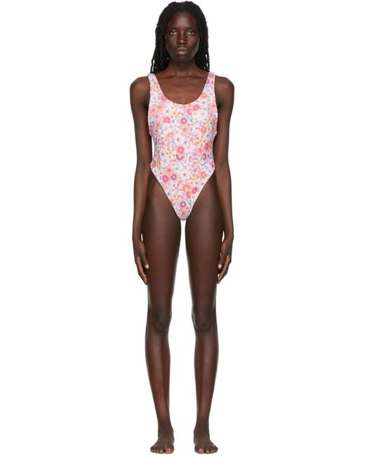 Reina Olga Black Nylon One-piece Swimsuit