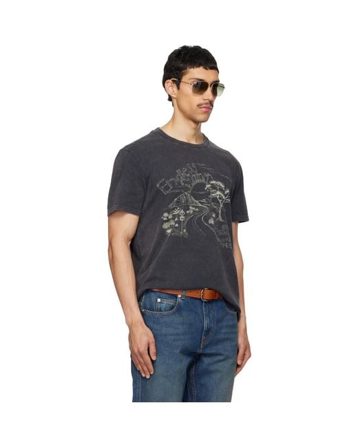 Isabel Marant Black Honore T-Shirt for men