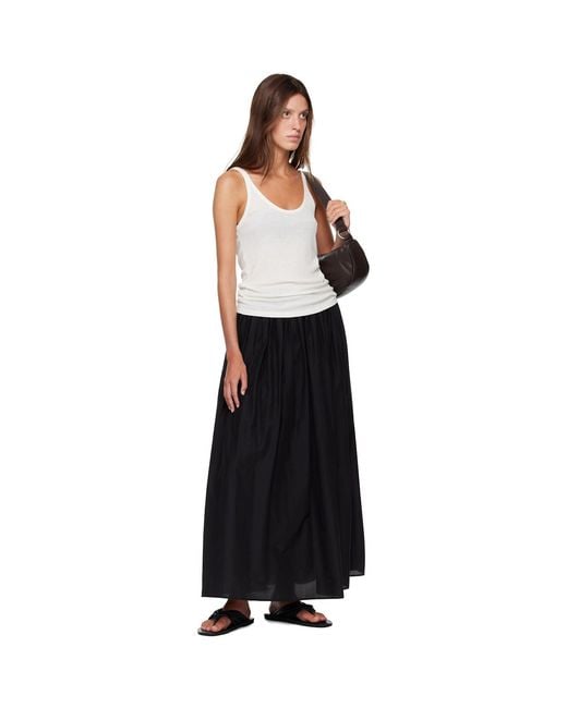 Loulou de Saison White Off- Roni Rib Jersey Tank Top
