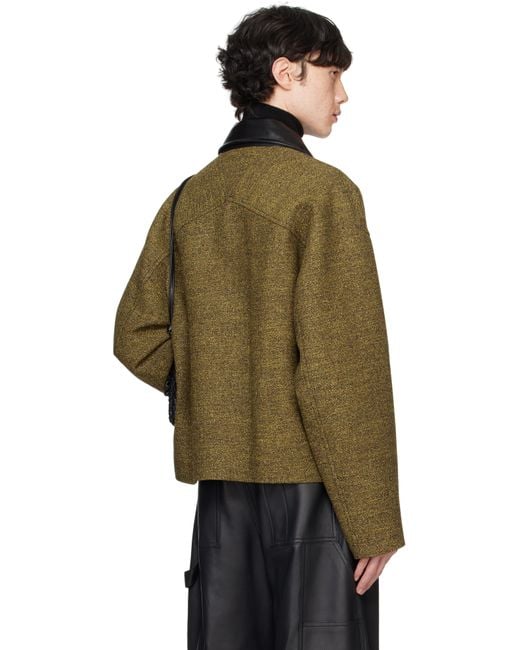 Bottega Veneta Black Cotton Frise Jacket for men
