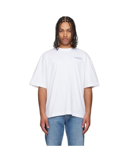Off-White c/o Virgil Abloh White Moon Arrow S/S Skate T-Shirt for men