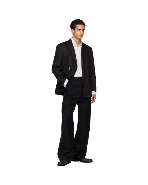 HUGO Black Hook-Eye Blazer for men