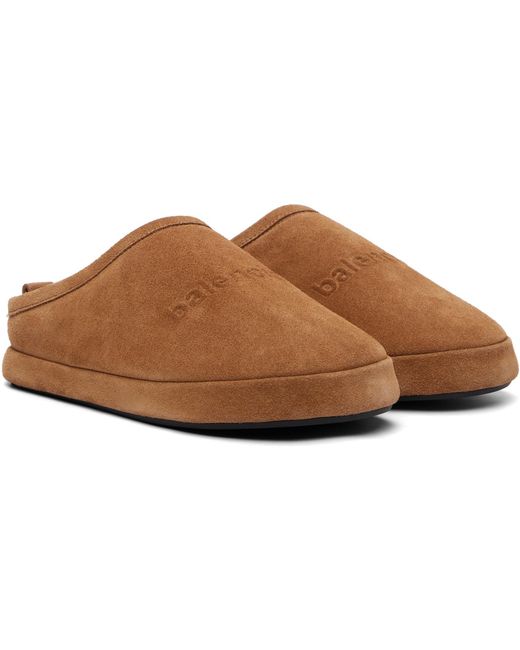 Balenciaga Brown Tan Alaska Slippers