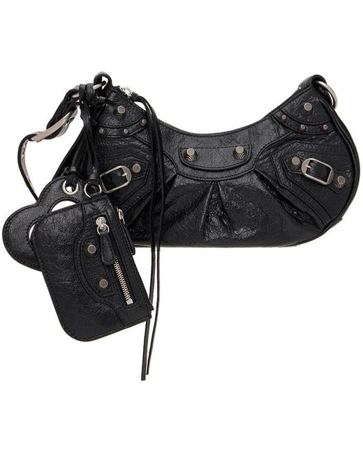 Balenciaga Leather Xs 'le Cagole' Shoulder Bag in Black | Lyst UK