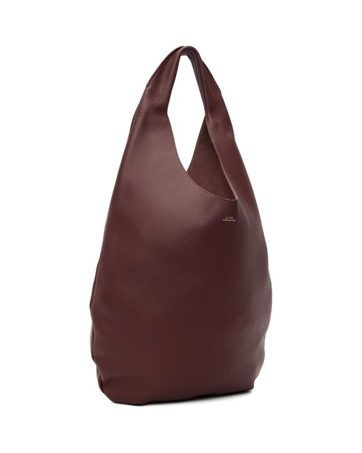 A.P.C. Red Burgundy 'Le Neige' Bag