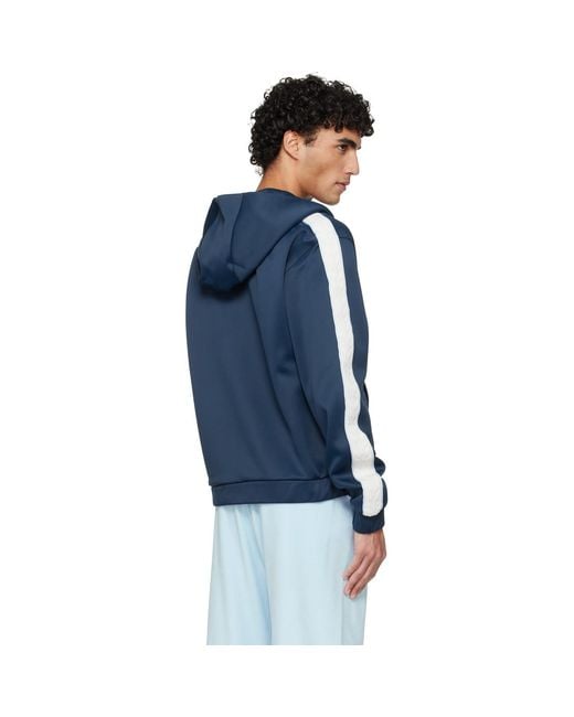 Casablanca Blue Scuba Zip Track Jacket for men