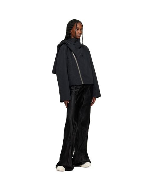Rick Owens Black Temple Strap Low Sneakers