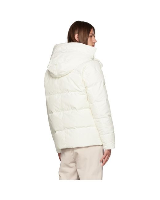 Canada Goose White Humanature Wyndham Down Jacket for men