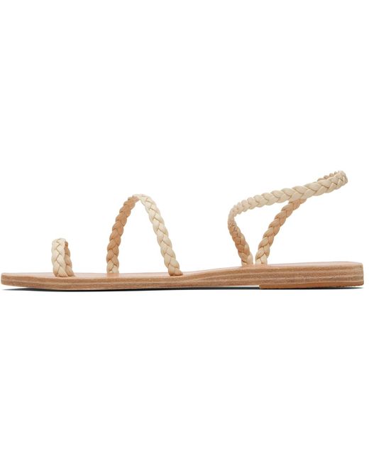 Ancient Greek Sandals Black Off- Eleftheria Sandals